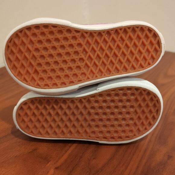 Vans Old Skool V Glitter Skate Shoe - Baby / Toddler - Lilac size 5 - Picture 5 of 6